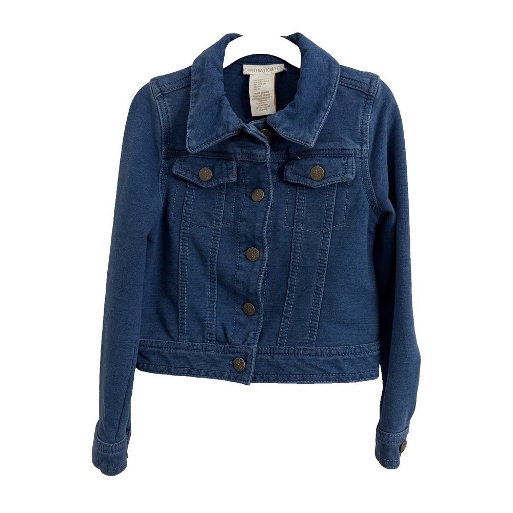 Cynthia Rowley Children’s Girl’s Jacket Size 4 Blue Cotton Blend Soft Stretch